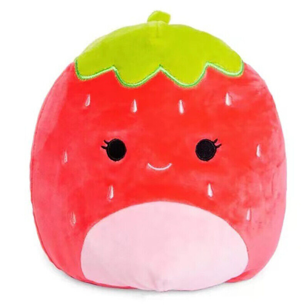 Squishmallows Docka Plyschleksak Kudde Stoppad Kuddleksak Tecknad Mjuka Leksaker Julklapp Strawberry