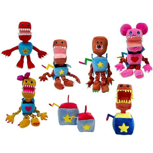 Tecknad Boxy Boo plyschdockor Projekt Boxy Boo Skräckspel Fyllda leksaker Barnpresent B