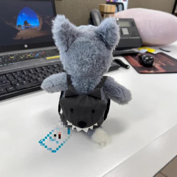 Jellycat Märkes Mjuka Leksaker Ryggsäck Varg BNWT Äkta Plyschväska