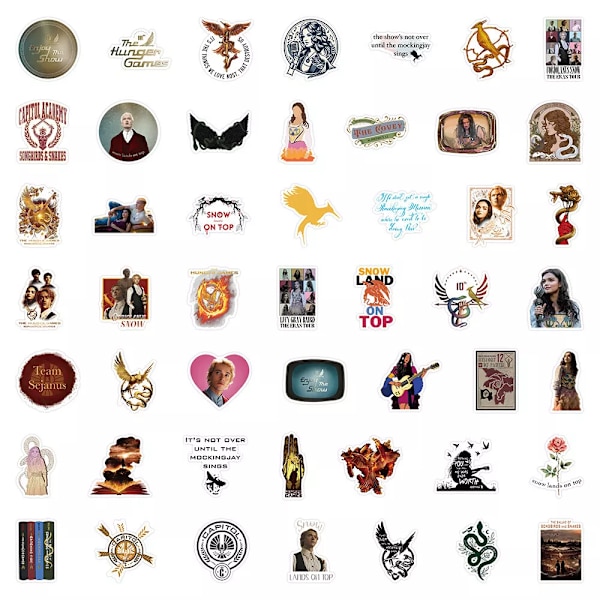 50X The Hunger Games Ballad of Songbirds Snakes Sigils Graffiti Stickers