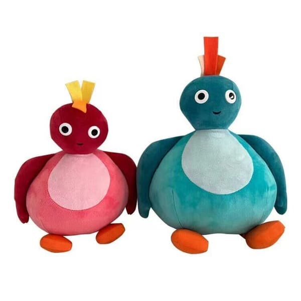 Ny Animation Twirlywoos Chickedy Chick Toodaloo Bighoo Plyschleksaker Julklapp mjuk E5