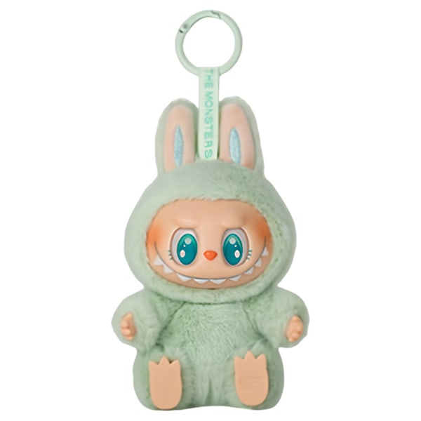 LABUBU The Monsters Etciting Macaron Plyschdockor Nyckelring Leksak Blind BoX Gåvor J