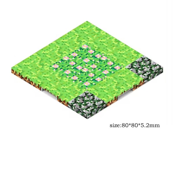 NY Djur Magnetiska Byggklossar STEM Leksak Kreativ Lek För Barn Present Base plate 2