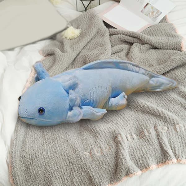 17 Tum Gul Axolotl Ambystoma Gosedjur Plyschleksaker Kudde Barn Docka Gåva grau