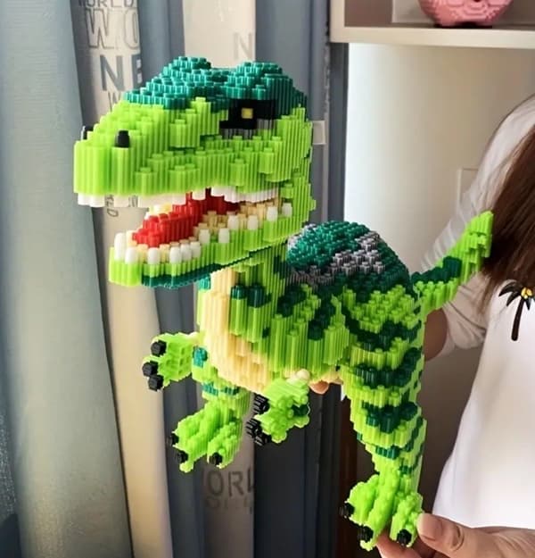 4500 st Stort TRex Dinosaurie Avancerat Jurassic Byggklossar Set För Vuxna