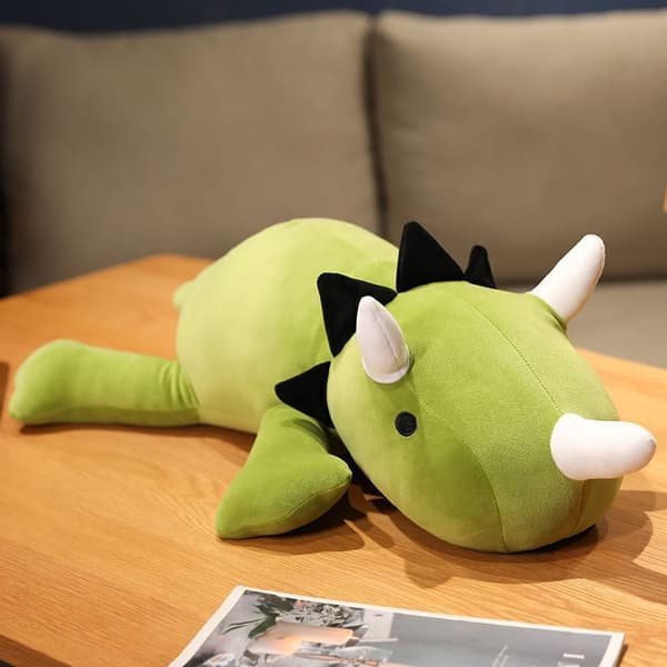 Söt Dinosaurie Tyngd Gosedjur Sovkudde Docka Härliga Mjuka Plyschleksaker Barnleksak Green 35cm