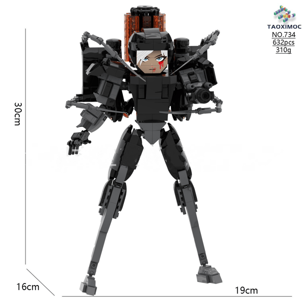 Mini Kameraman Modell Byggklossar Set för Skibidi Toalett MOC Klossar Leksaker Kit 734