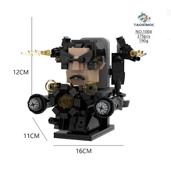 MOC Skibidi Toalett Byggklossar Set Titan Speakerman Cameraman Tvman Klossar 31