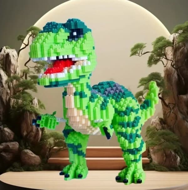 4500 st Stort TRex Dinosaurie Avancerat Jurassic Byggklossar Set För Vuxna