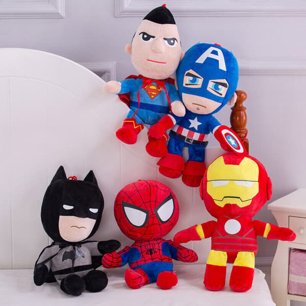 27 cm MARVEL THE AVENGERS Hero plyschdocka Spiderman mjuka fyllda leksaker Barnpresent Captain America