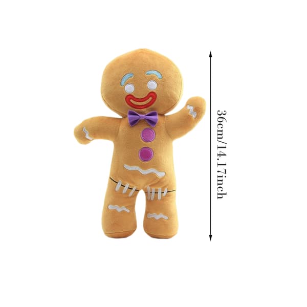 Ny Pepparkaksgubbe Plysch Mjuk Gosedjur Leksak A
