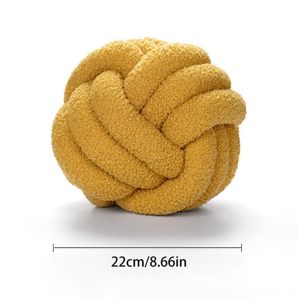 Mjuka knutbollskuddar Säng Stoppad kudde Heminredning Kudde Boll Plysch Leksak Red 28cm