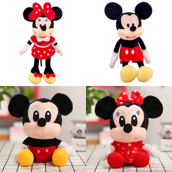 Mickey Mouse Minne Mouse Plyschdocka Mjuk Leksak Barn Present Baby Mickey 1/2/4 20/30cm 30 CM Mickey Mouse