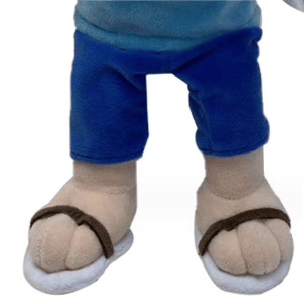 Quirky Cartoon Jeff Hand Puppet Plyschleksak för barns tidig utbildning Style C