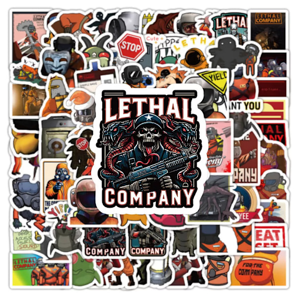 100 st Lethal Company Steam Game Stickers Hydro Flask Laptop Notebook Skateboard