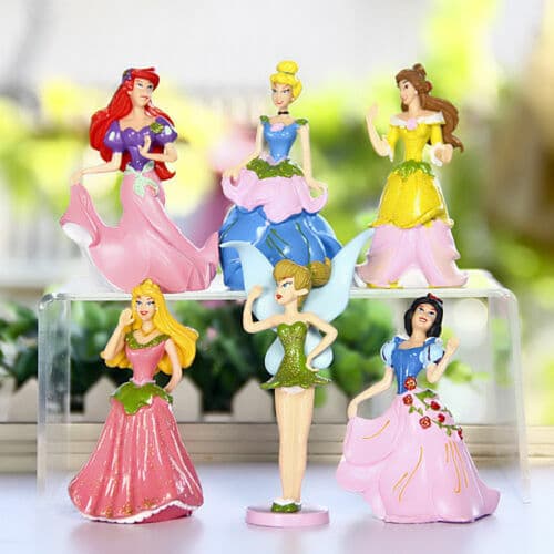 6st Disney Princess Toy Cake Topper Cinderella Snow White Belle Kids Present