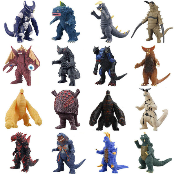 Altman Anime Tecknad film Ultraman Monsters Godzilla Action Figur Modell Leksaker Bemstar