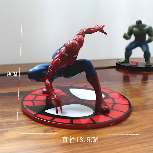 Handgjord Spider-Man Figurin - Marvel Avengers Modell med Displaybas