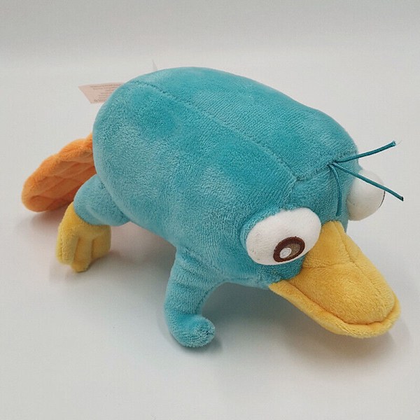 Disney Phineas och Ferb 28cm plyschfigur Perry the Platypus gosedjur NWT
