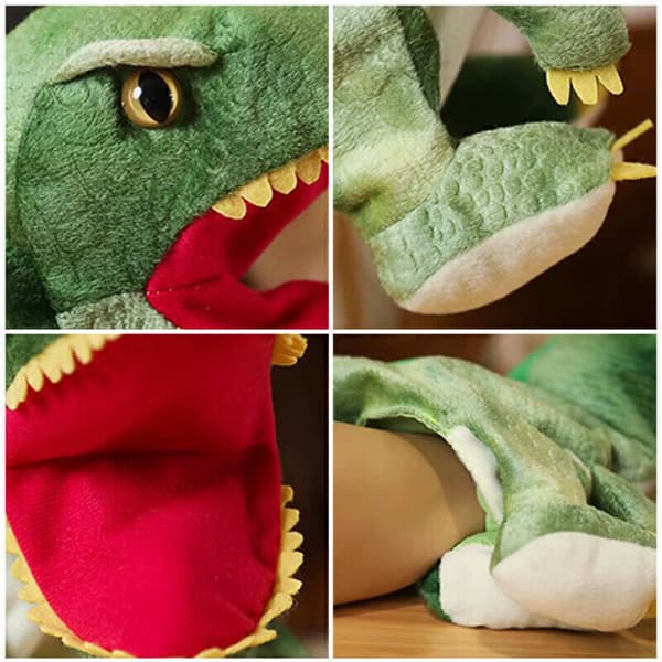 Djurhanddocka Dinosaurie Handskar Verklighetstrogna Mjuka Plyschdockor Barnleksak A