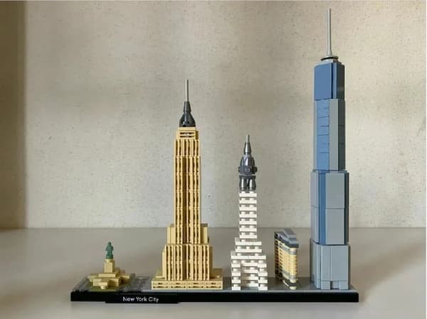 Byggklossar Stadssiluett - New York, London, Dubai Landmärken no box4
