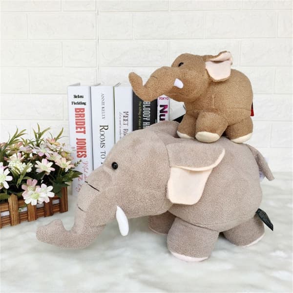 för barn Elefantdocka Gosedjur Flodhästleksaker Plyschleksak grey elephant  40cm