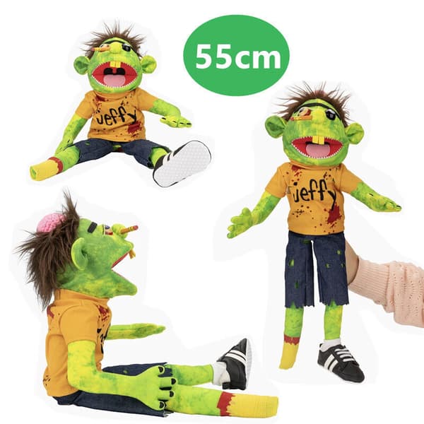 Jeffy Puppet Plyschhatt Spel Feebee Singer Zombie Hand Toy Doll 55cm Large