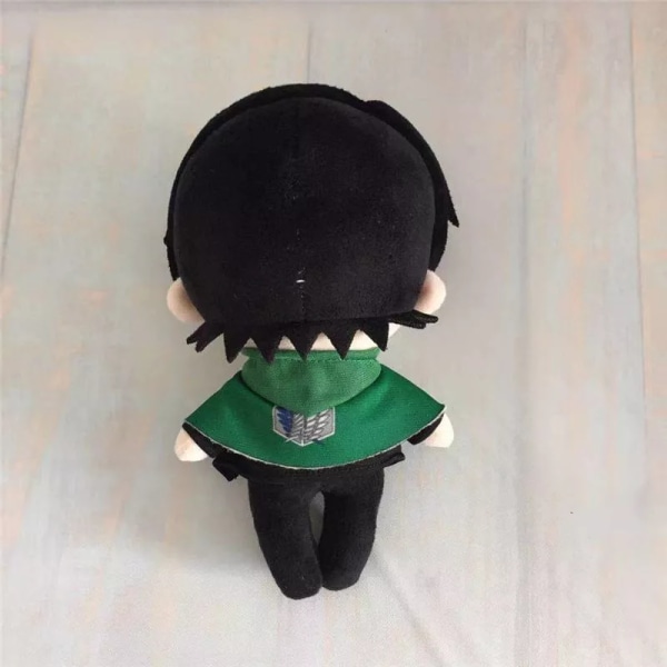 på Titan Attack Plysch Doll Toy Levi Ackerman Mjuk presentkudde fylld 20 cm Barn