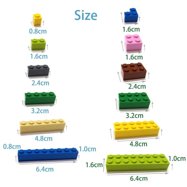76 st DIY Byggklossar Tjocka Figurer Tegelstenar 2x2 Prickar Kompatibla med 3003 Light Green 76pcs