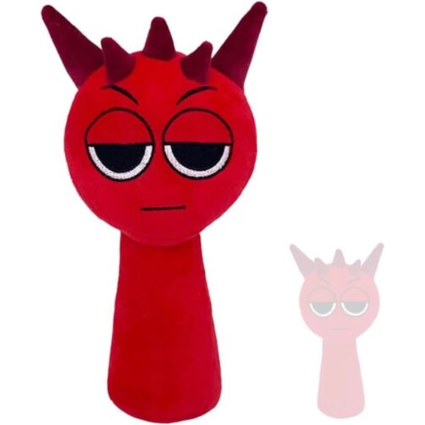Sprunki Plysch Spel Plysch#Leksak Tecknad Plyschdjur Fylld Kudde#Rumsdekor Plyschleksak Red