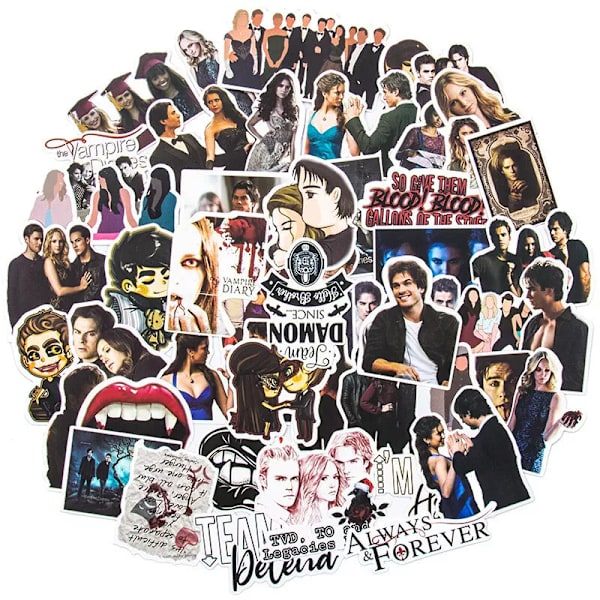 50st The Original Vampire Diaries TVD Elena Bonnie Caroline skateboardklistermärken