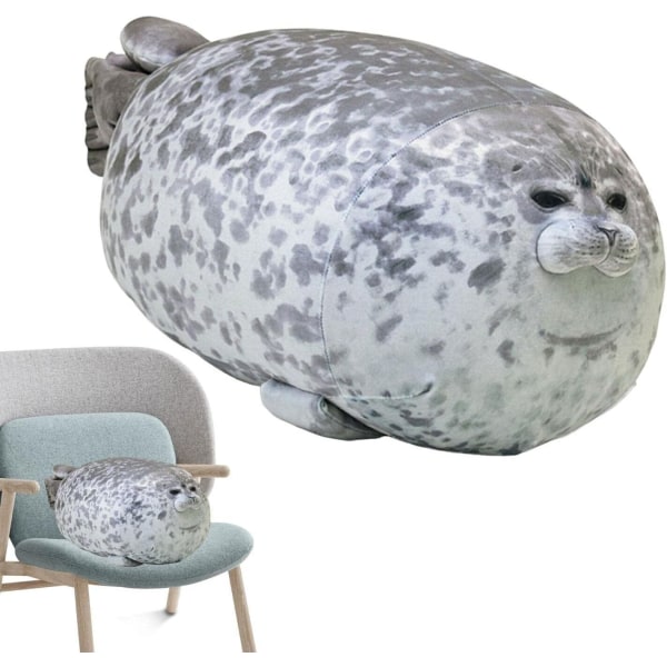 Plyschleksakssäl Ocean Chubby Blob Söt djurkudde Docka Husdjursfyllda presenter för barn Gray Seal  20