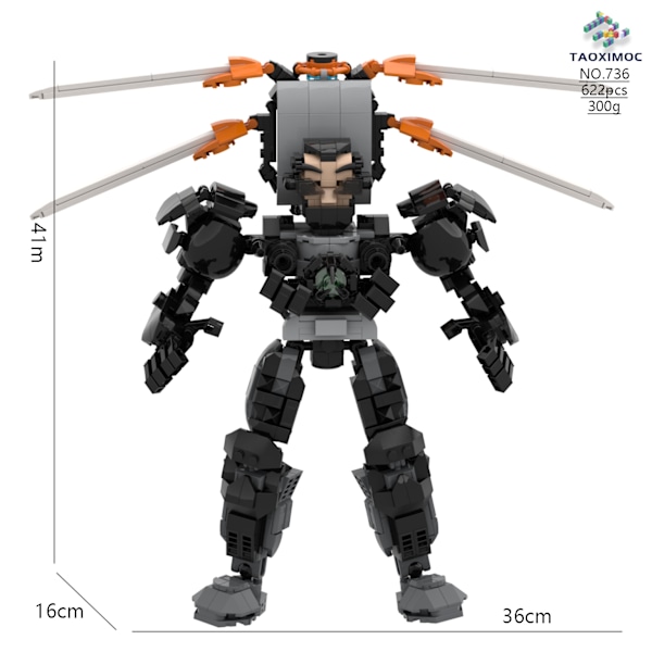 Mini Kameraman Modell Byggklossar Set för Skibidi Toalett MOC Klossar Leksaker MOC 736 GMAN2.0