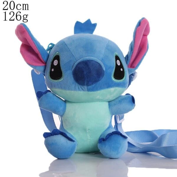 Stitch Docka Interstellär Baby Tygdocka Mickey Mouse Vinne Mjuk Present Plyschleksak 20cm sitting posture red [ears up]