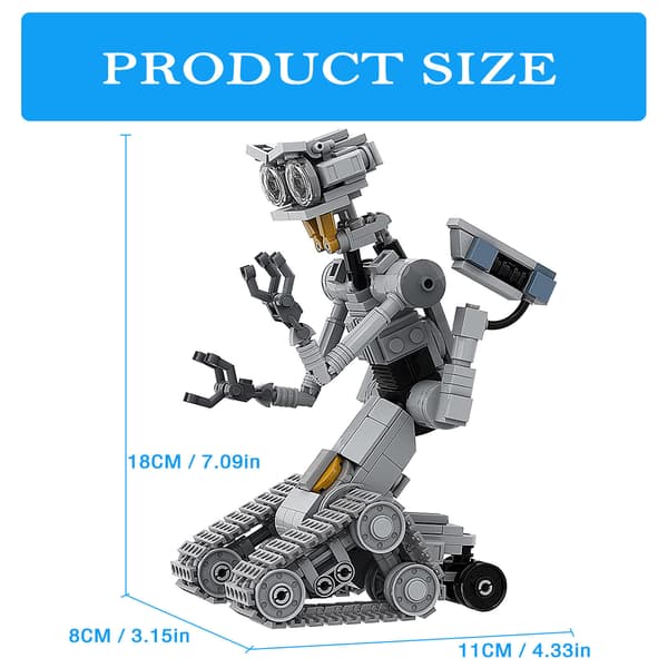 Johnny 5 Byggklossar Filmer Robotar Modell Leksaker Byggstenar Leksak Barn Present