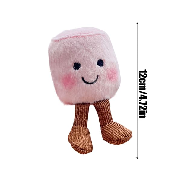 Mjuk Marshmallowdocka Plyschdocka Leksak Supermjuka Söta Dockor Lugnande Plyschleksaker White One Size