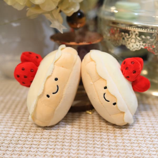 Jellycat Mini Jordgubbstårta Söt 7cm Plysch BNWT mjuk leksak