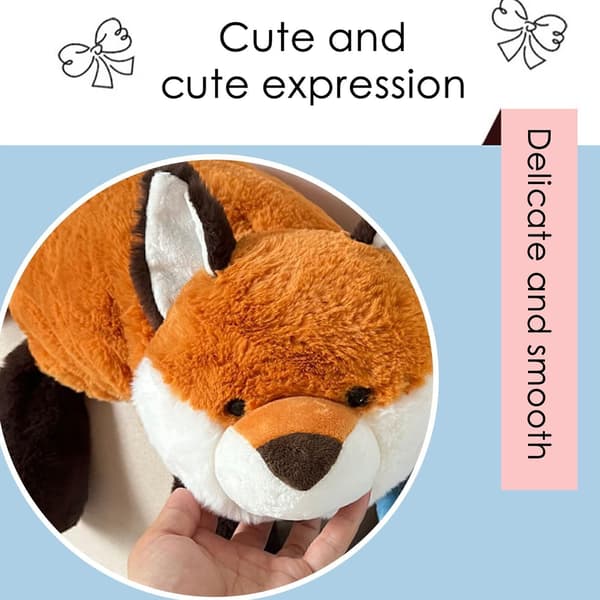 Gosedjur Gosedjur Räv Krokodil Sengångare Squishy Plyschleksak mjuk fox