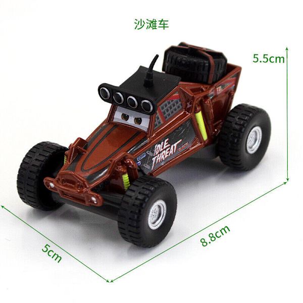 Disney Pixar Bilar 3:e Lot Lös Blixten McQueen 1:55 Diecast Modellbil Leksaker ATV