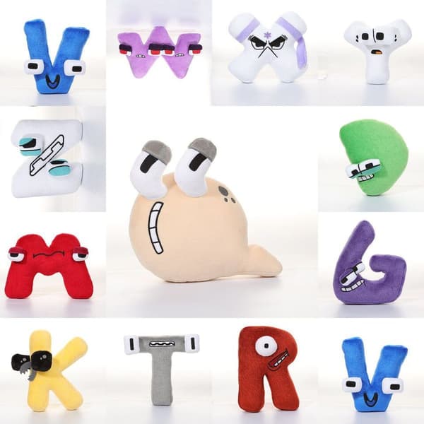 Alphabet Lore Bokstav A Plyschdockor Baby Pedagogiska Leksaker Heminredning Julklapp L