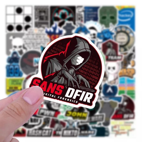 50X Programmerare Kodare Hackare Utvecklare Geek Graffiti Stickers Bärbara PC Dekaler