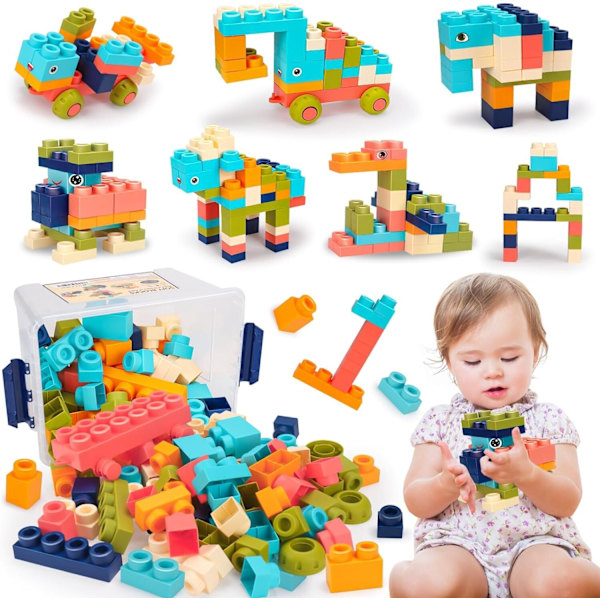 Rymd Byggklossar För Barn Pedagogisk Konstruktionsleksak Set med 150/100 st Simple Blocks