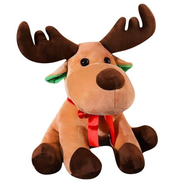 Jul Plyschdocka Älg Plyschleksaker Gosedjur Dockleksaker Julklapp till Barn
