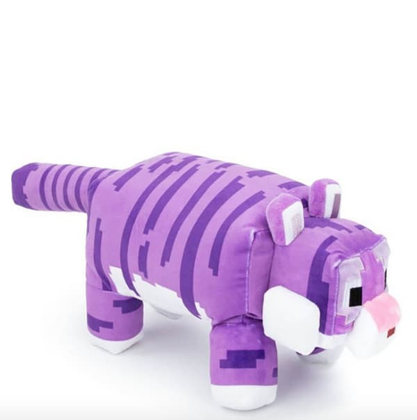Minecraft Plyschdocka Mjukt Gosedjur 35cm Mönstrad Tiger Födelsedagspresent för Barn