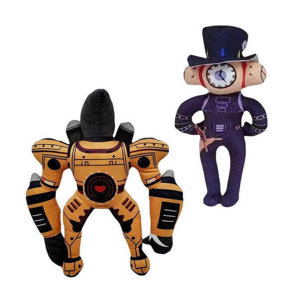 Toalett Skibidi Plyschleksak Golden Titan Elektrisk Drill King Klocka Barn Dam Present Clock
