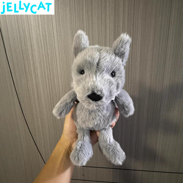 Jellycat Märkes Mjuka Leksaker Ryggsäck Varg BNWT Äkta Plyschväska