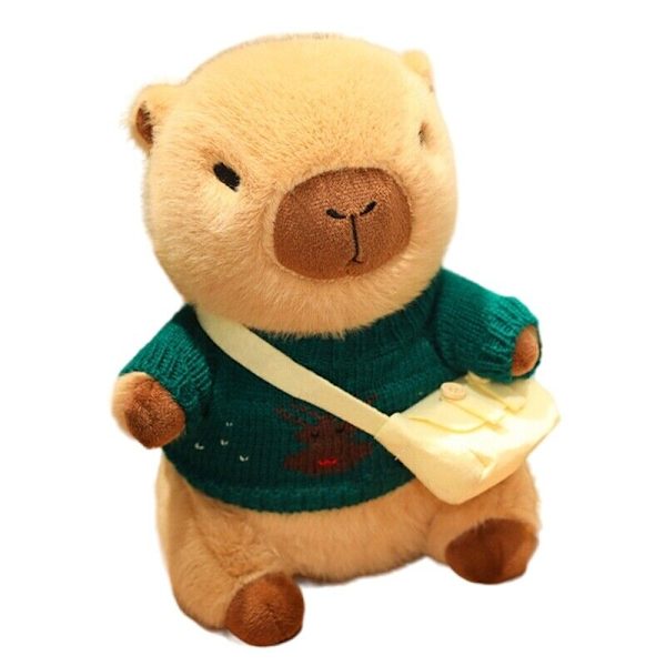 Mjuk plyschleksak Kastkudde Capybara Doll Fyllddjurleksak Barnfavorit 22