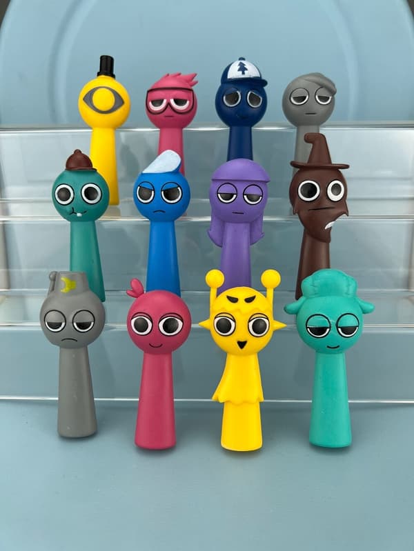 80 st Sprunki Rhythm Box Spel Action Leksak Spelfigurer Leksaksfigur Present 12PCS/Set C