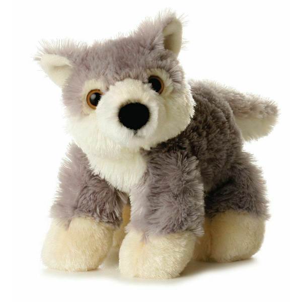 Aurora Mini Fopsies 8" mjuka leksaker Wooly Wolf