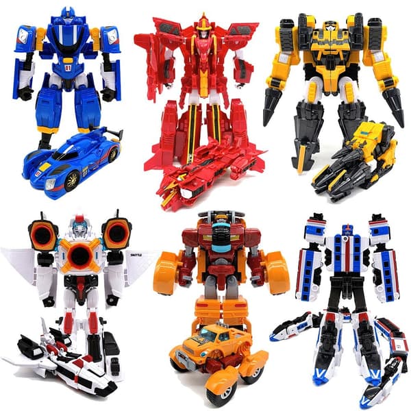 Tobot V Galaxy Detectives Transformer Robot Figur Tank Best Trail Bil Lastbil Leksak Sergeant Justice